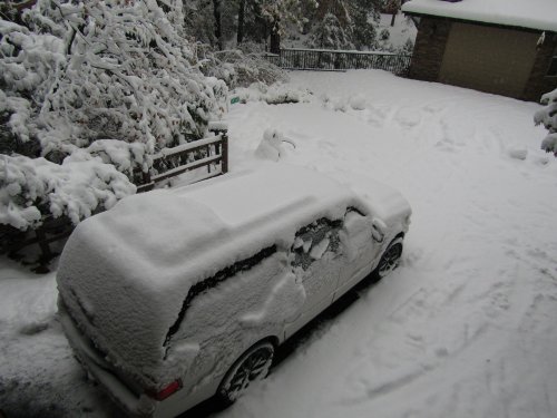 snow in the road